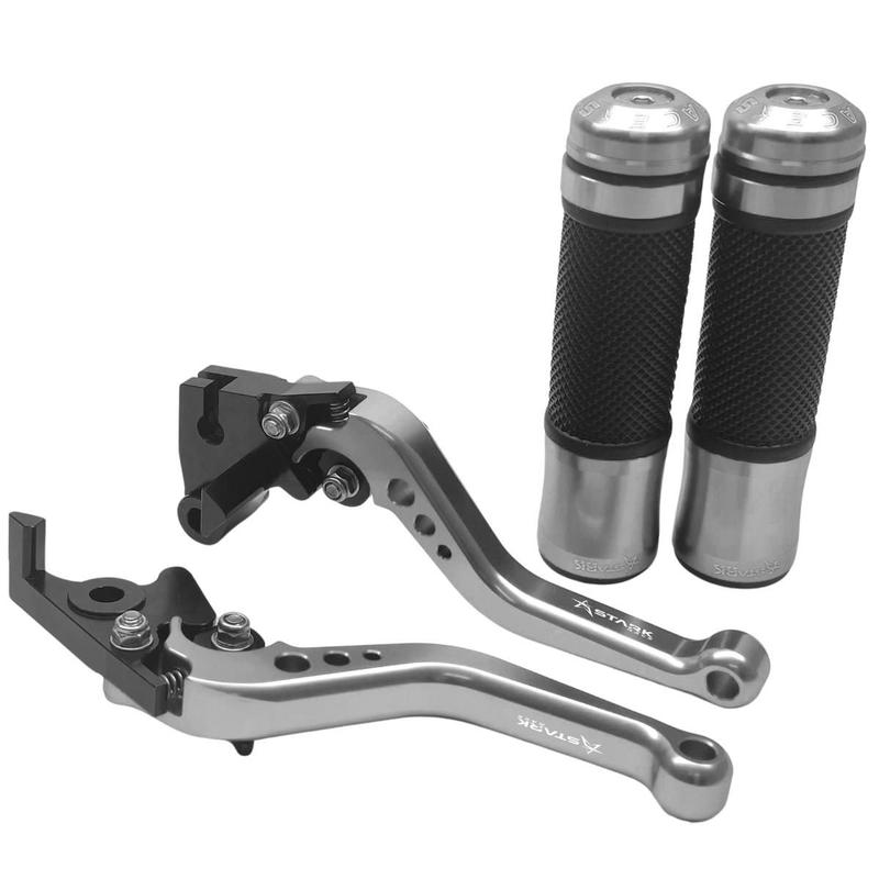 Kit Manete Manopla Esportivo Ninja 250r 300r Z300 Z400 Z125 Z250Sl